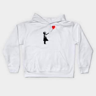 Girl with Balloon Kids Hoodie